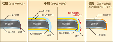 端面防食メカニズム