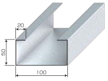 C型鋼100×50×20(板厚1.6mm)