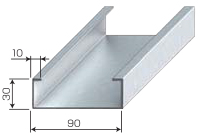 C型鋼90×30×10(板厚1.6mm)