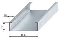 C型鋼100×30×10(板厚1.6mm)