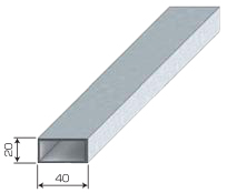 角パイプ40×20(板厚1.6mm)