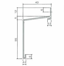 S-4055  L＝3,000mm/t＝1.2mm