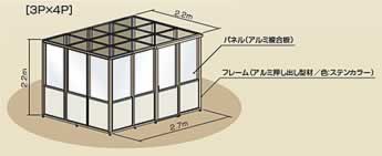 避難所への設置例