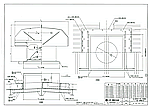 屋上換気扇RVS型 折版棟割アングル架台 標準図