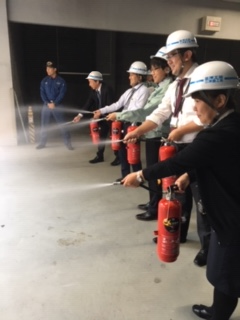 本社ビル防災訓練の様子