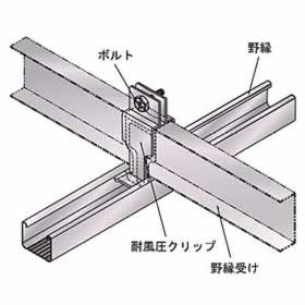 耐風圧クリップ(耐震補強用)の取付方法1 耐風圧クリップ(耐震補強用)の取付方法1